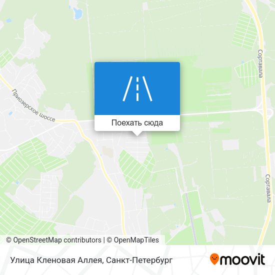 Карта Улица Кленовая Аллея