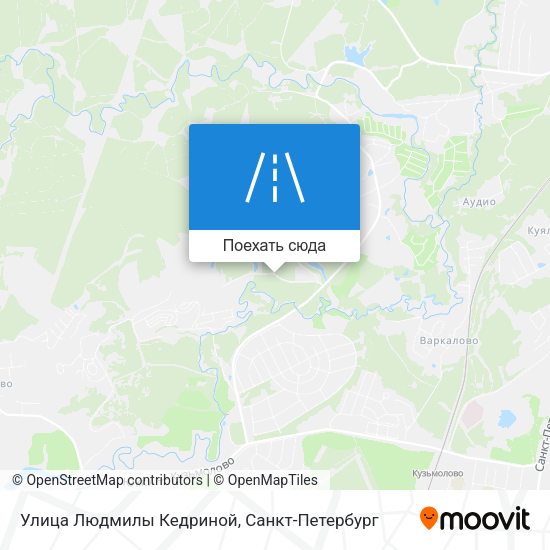 Карта Улица Людмилы Кедриной