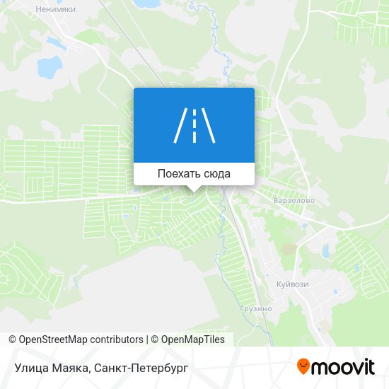 Карта Улица Маяка