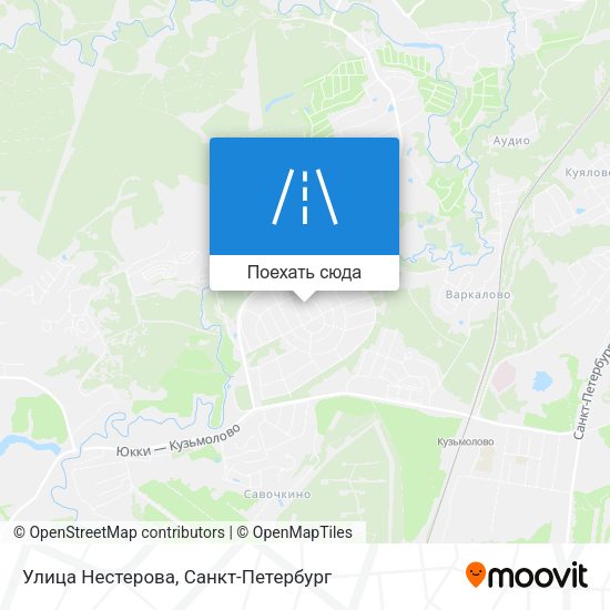 Карта Улица Нестерова