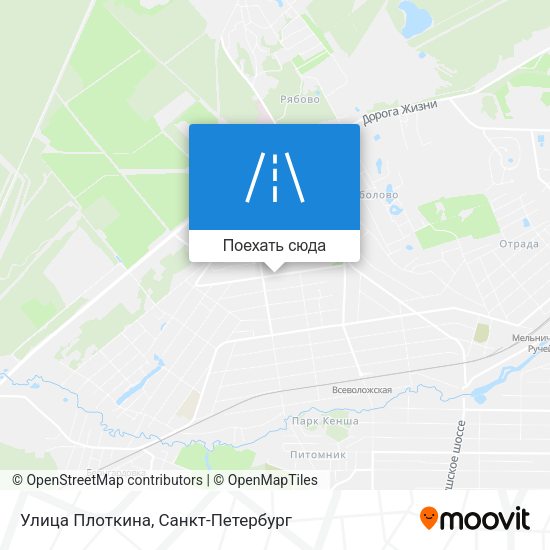Карта Улица Плоткина