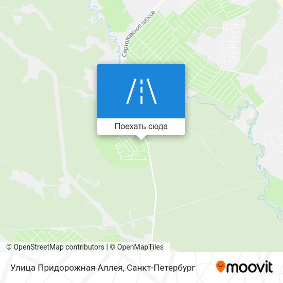 Карта Улица Придорожная Аллея