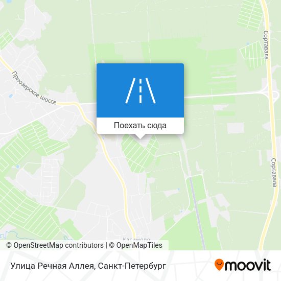 Карта Улица Речная Аллея