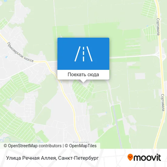 Карта Улица Речная Аллея