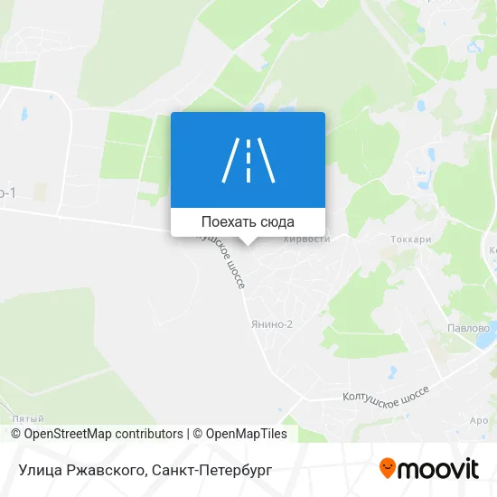 Карта Улица Ржавского