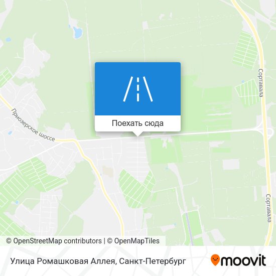 Карта Улица Ромашковая Аллея