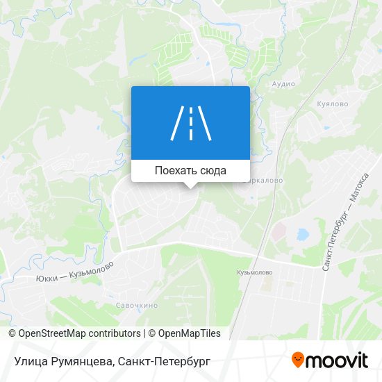 Карта Улица Румянцева