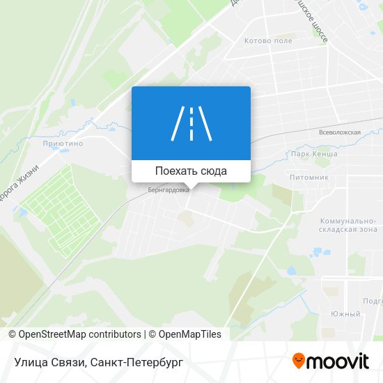 Карта Улица Связи