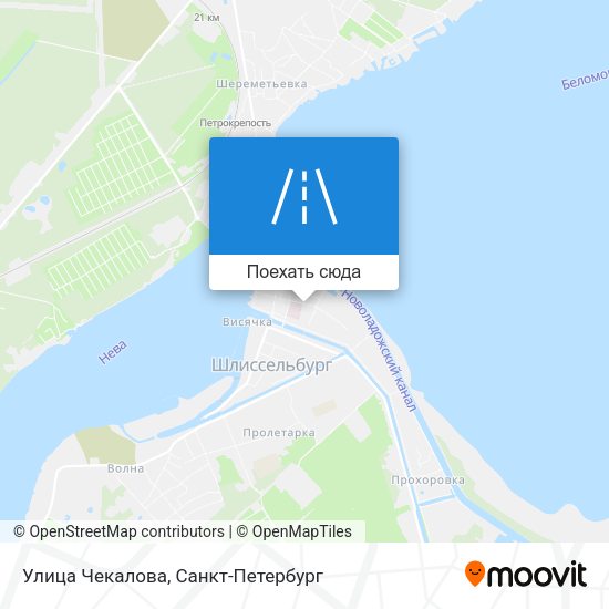 Карта Улица Чекалова