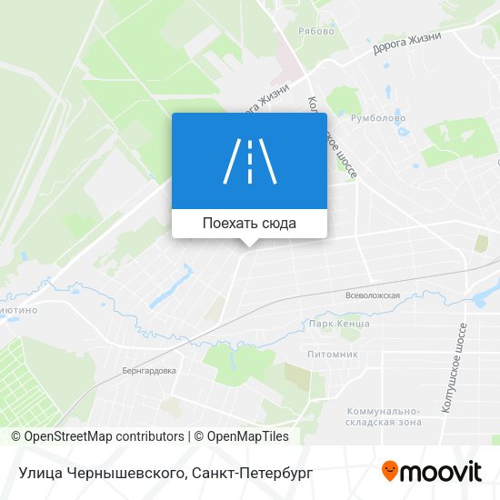 Карта Улица Чернышевского