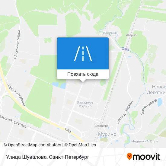 Карта Улица Шувалова