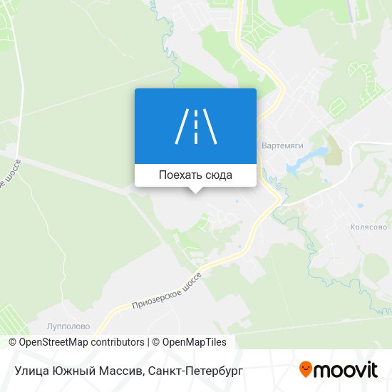 Карта Улица Южный Массив