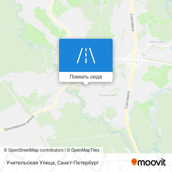 Карта Учительская Улица
