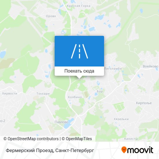 Карта Фермерский Проезд