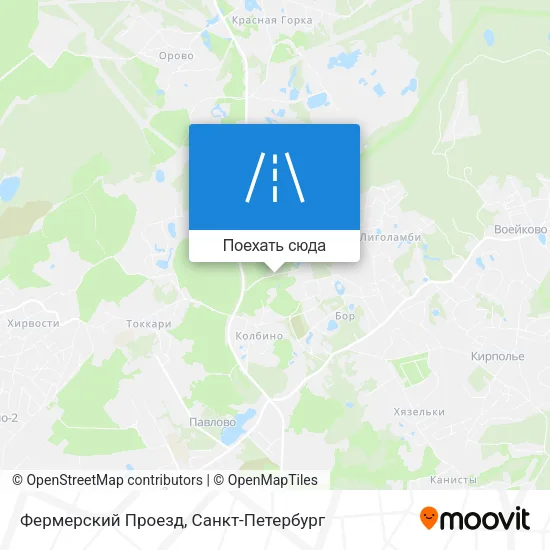 Карта Фермерский Проезд