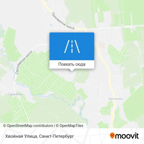 Карта Хвойная Улица