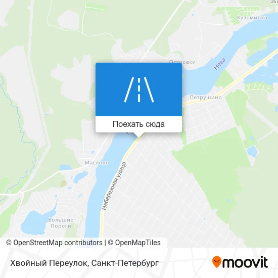 Карта Хвойный Переулок