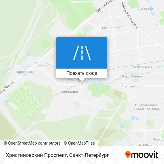 Карта Христиновский Проспект
