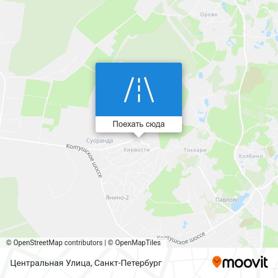 Карта Центральная Улица