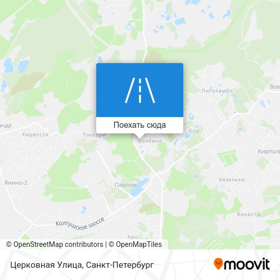 Карта Церковная Улица