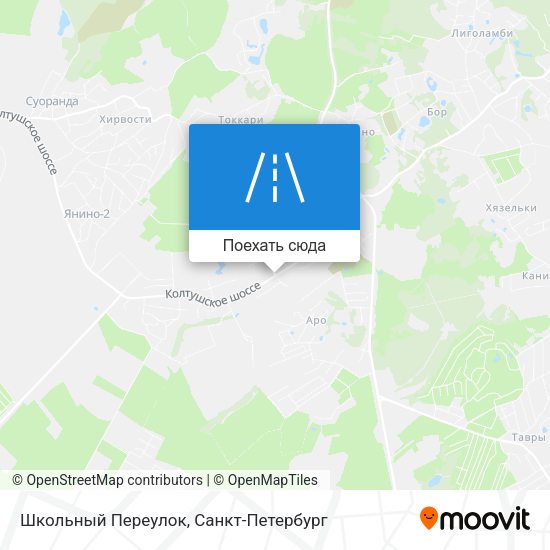 Карта Школьный Переулок
