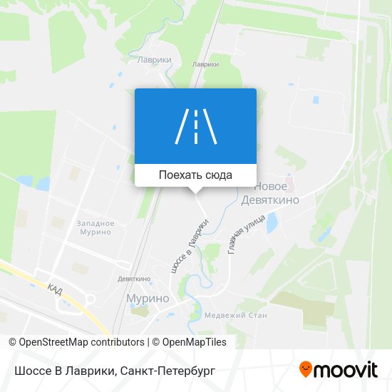 Карта Шоссе В Лаврики