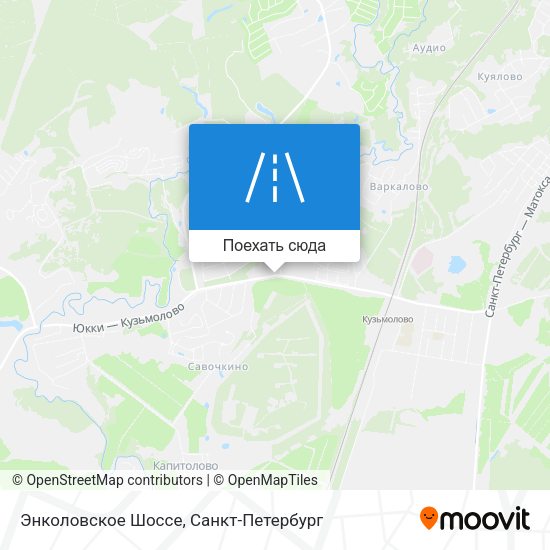 Карта Энколовское Шоссе