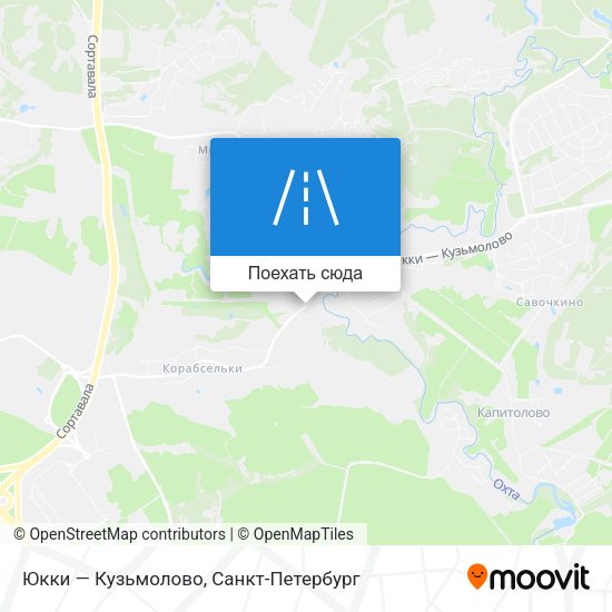 Карта Юкки — Кузьмолово