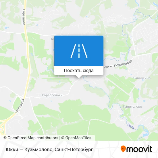 Карта Юкки — Кузьмолово
