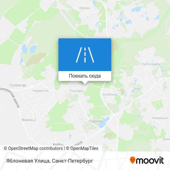 Карта Яблоневая Улица