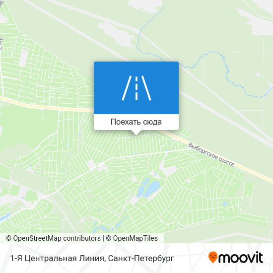 Карта 1-Я Центральная Линия