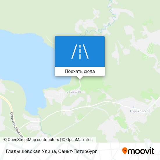 Карта Гладышевская Улица