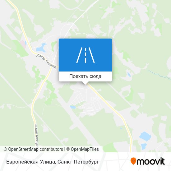 Карта Европейская Улица