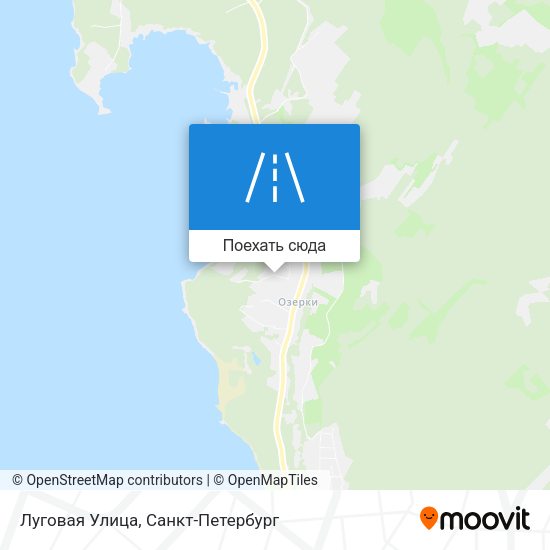 Карта Луговая Улица