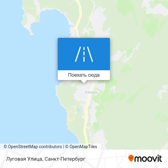 Карта Луговая Улица