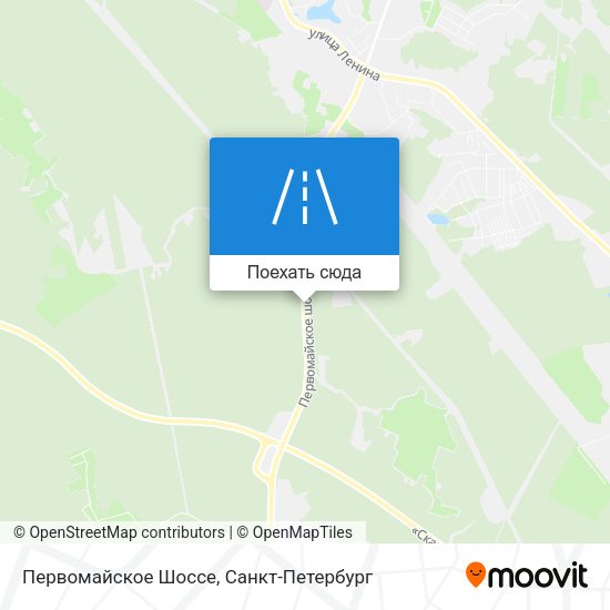 Карта Первомайское Шоссе