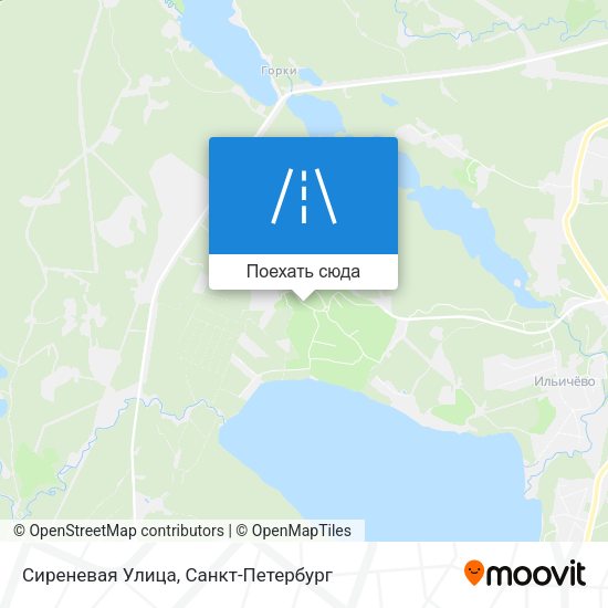 Карта Сиреневая Улица