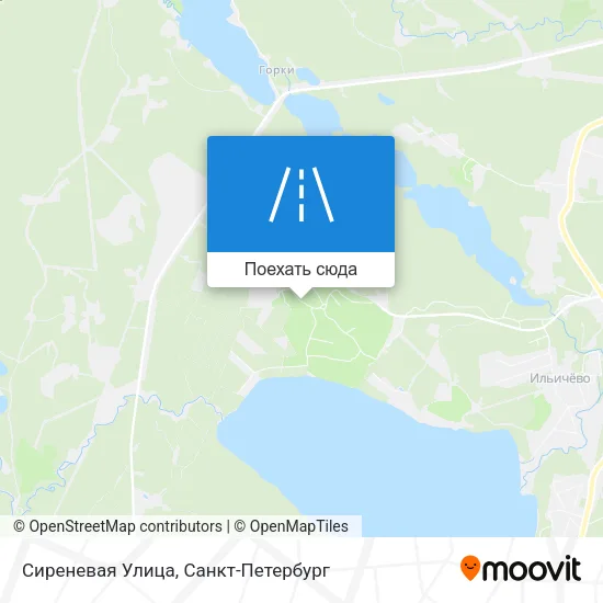 Карта Сиреневая Улица