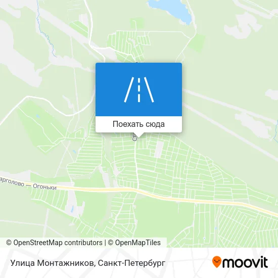 Карта Улица Монтажников