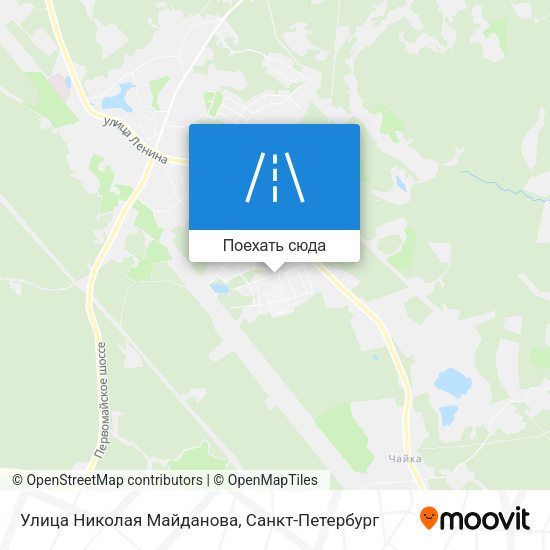 Карта Улица Николая Майданова