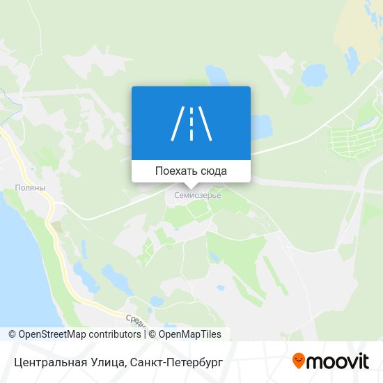 Карта Центральная Улица
