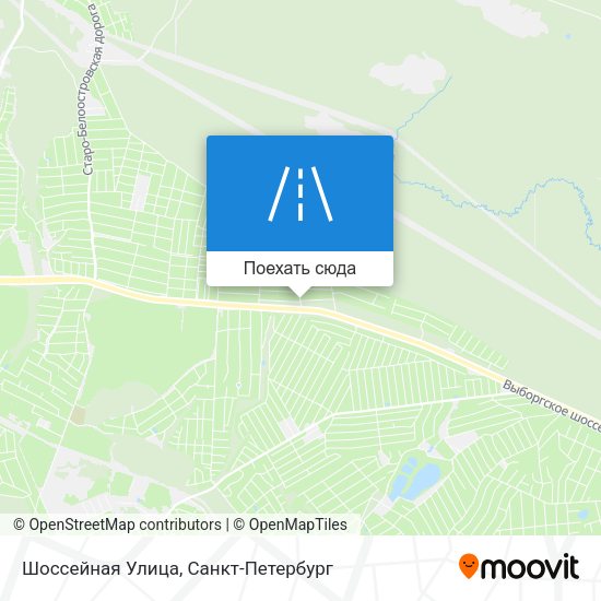 Карта Шоссейная Улица