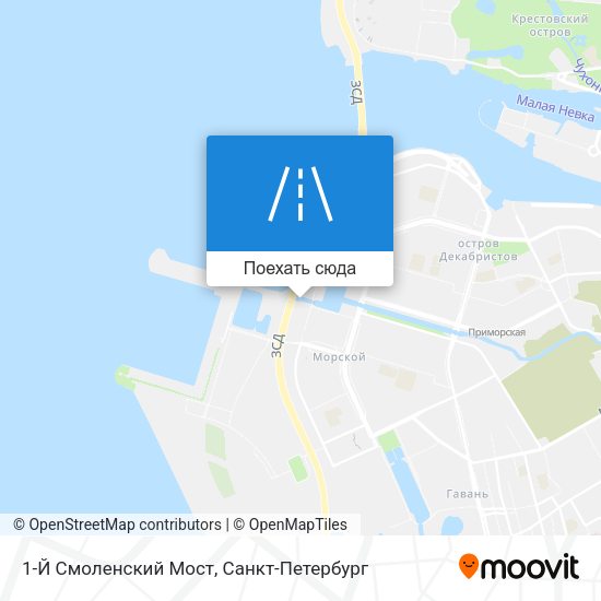 Карта 1-Й Смоленский Мост