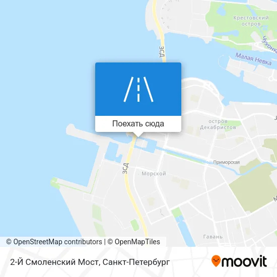 Карта 2-Й Смоленский Мост