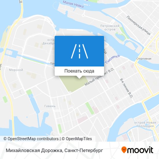 Карта Михайловская Дорожка