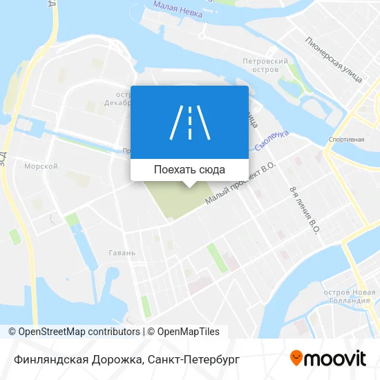 Карта Финляндская Дорожка