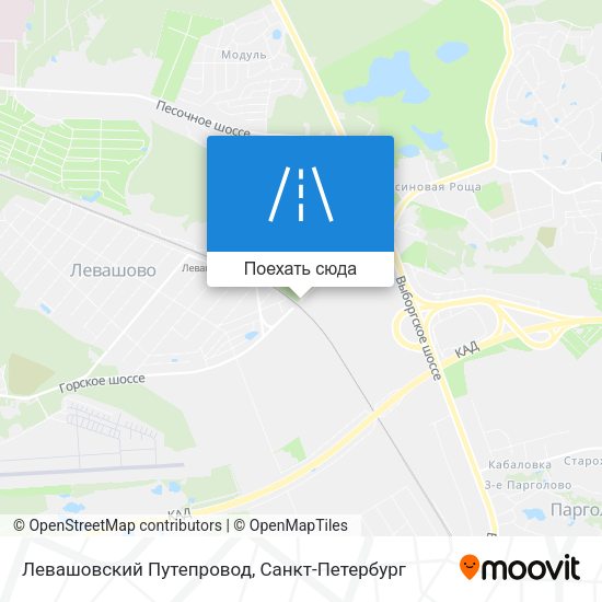 Карта Левашовский Путепровод