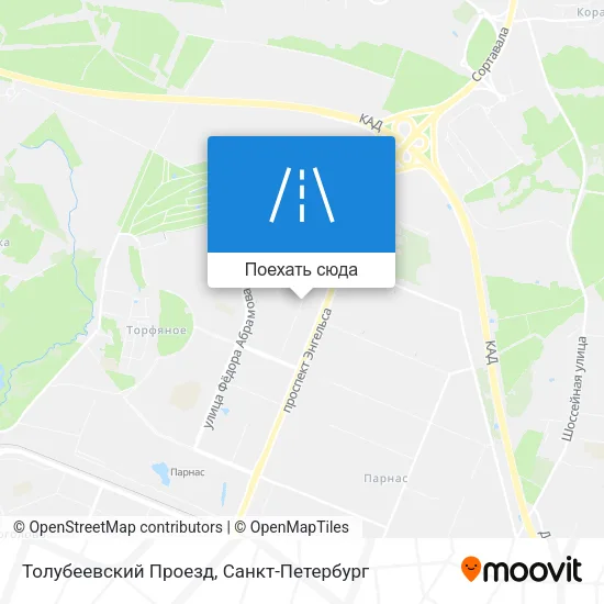 Карта Толубеевский Проезд