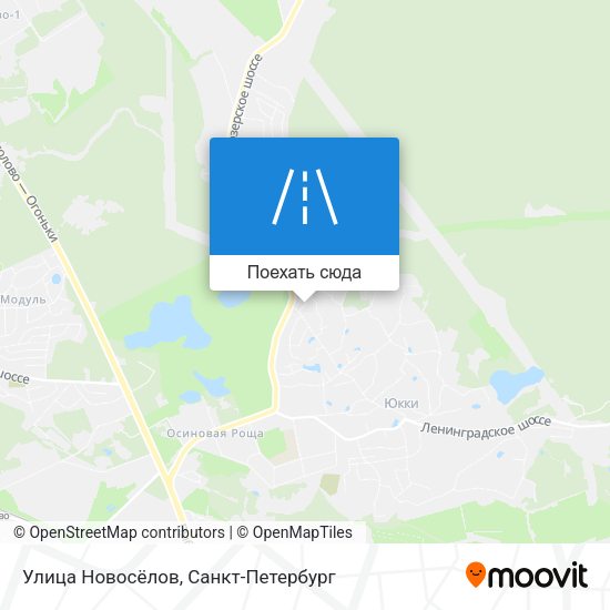 Карта Улица Новосёлов