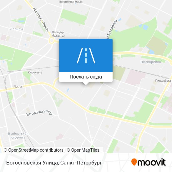 Карта Богословская Улица